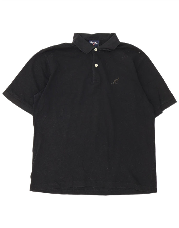 AUSTRALIAN L'ALPINA Tricou polo pentru bărbați IT 50 Medium Negru