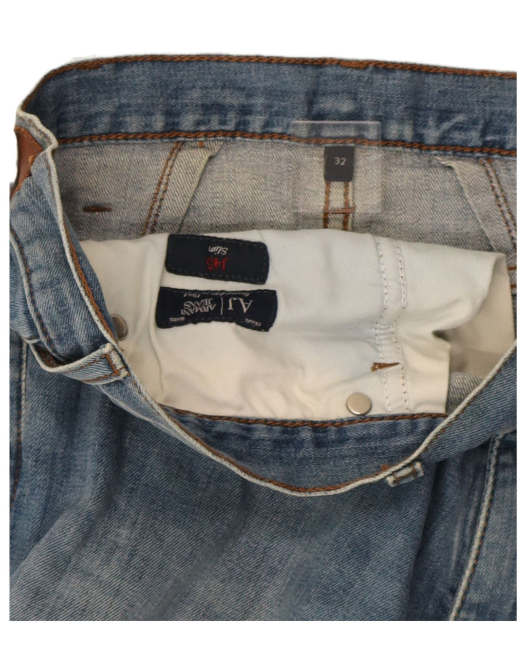 Blugi pentru bărbați Armani J45 Slim W32 L31 Albastru