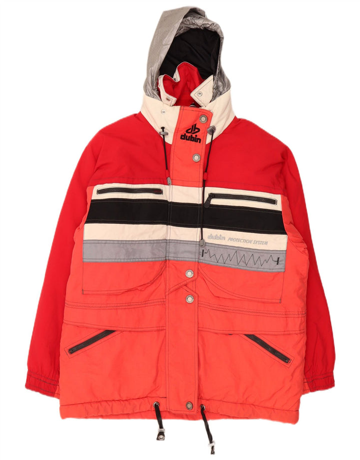 Jachetă de schi supradimensionată pentru femei Dubin IT 44 Medium Red Colorblock