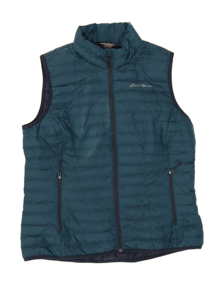 EDDIE BAUER Womens Padded Gilet UK 16 Large Blue Polyester Vintage Eddie Bauer and Second-Hand Eddie Bauer from Messina Hembry 