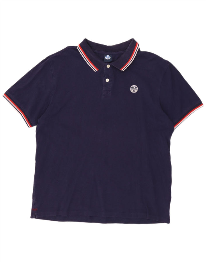 Cămașă polo pentru bărbați NORTH SAILS XL Bumbac bleumarin