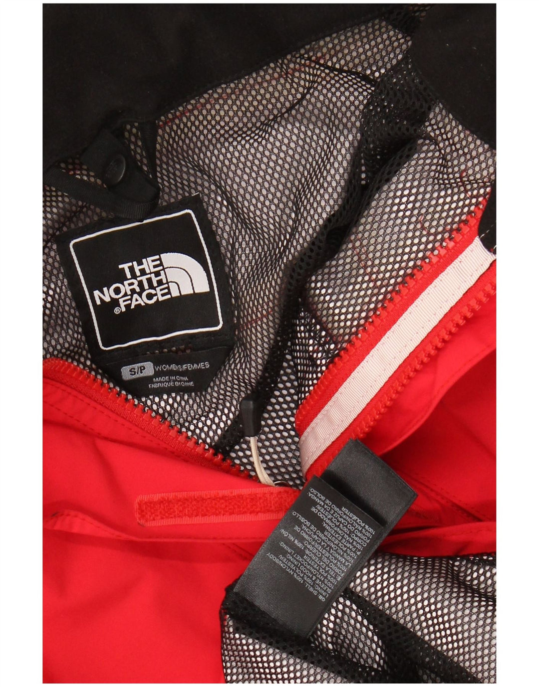 The NORTH FACE Jachetă de ploaie Hyvent oversized cu glugă pentru femei UK 36 Small Red