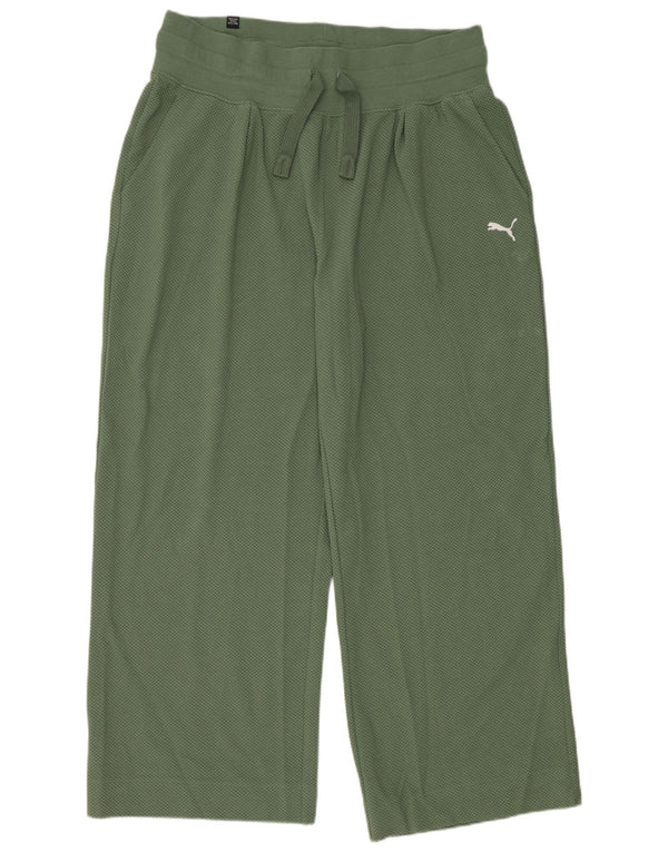 Pantaloni de trening Puma pentru femei UK 18 XL, bumbac verde