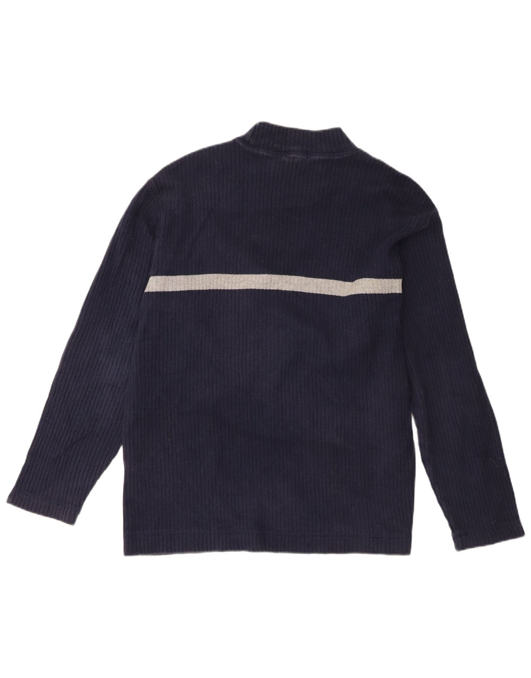 Top pentru bărbați Nautica cu mânecă lungă, mediu bleumarin, bumbac color bloc