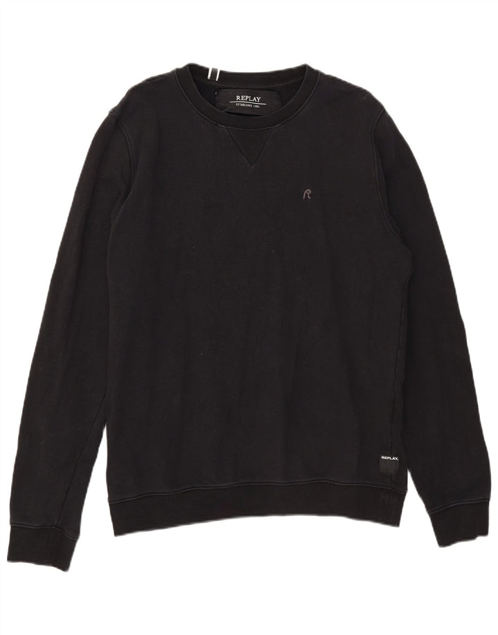 Pulover Replay pentru damă, UK 16, mare, negru, bumbac