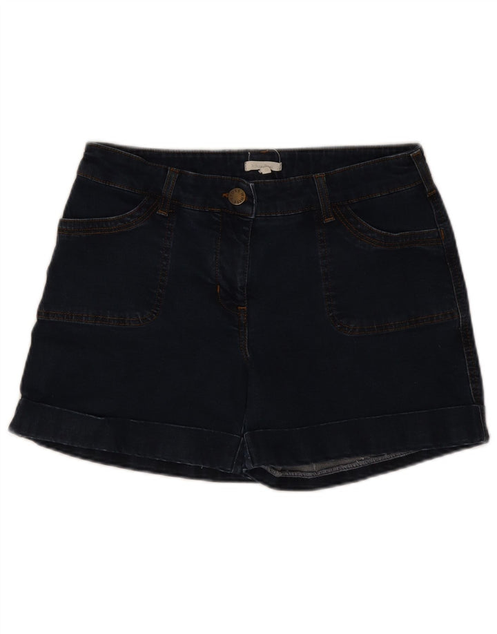 White Stuff Pantaloni scurți din denim pentru femei UK 12 Medium W30 Bumbac bleumarin