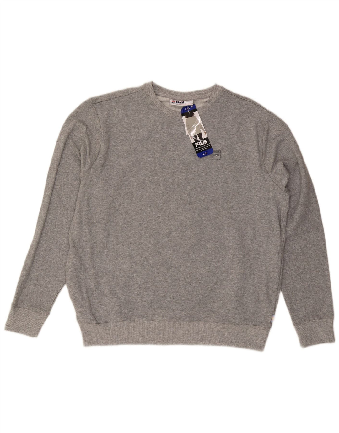 Pulover Fila pentru femei, UK 16, mare, gri bumbac