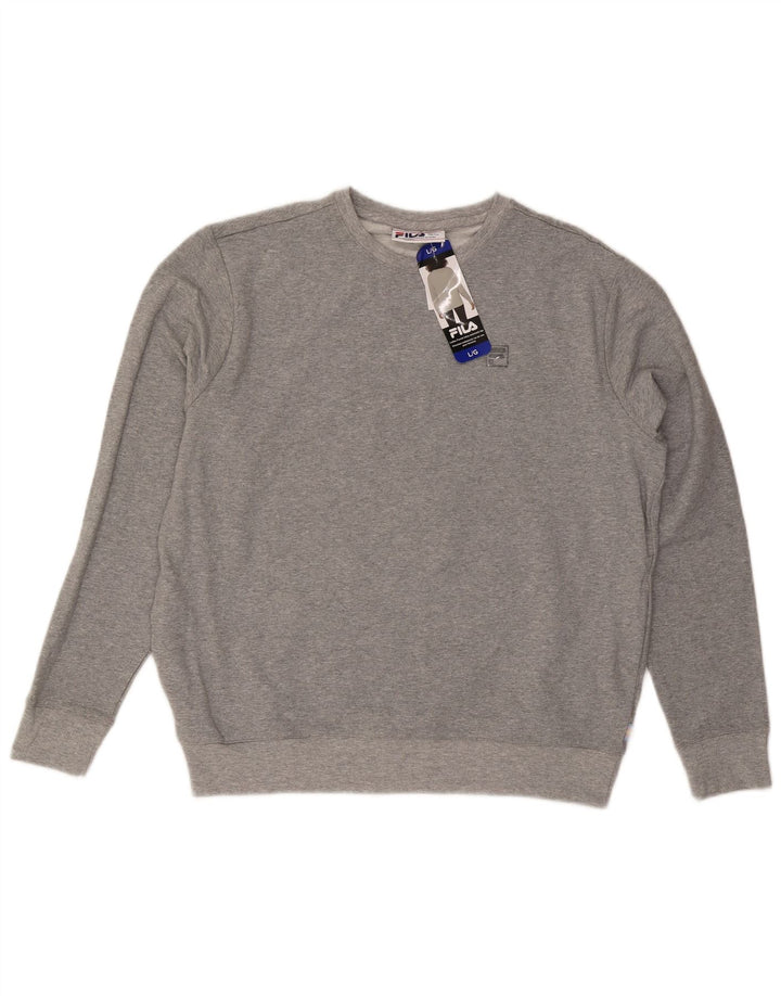 Pulover Fila pentru femei, UK 16, mare, gri bumbac