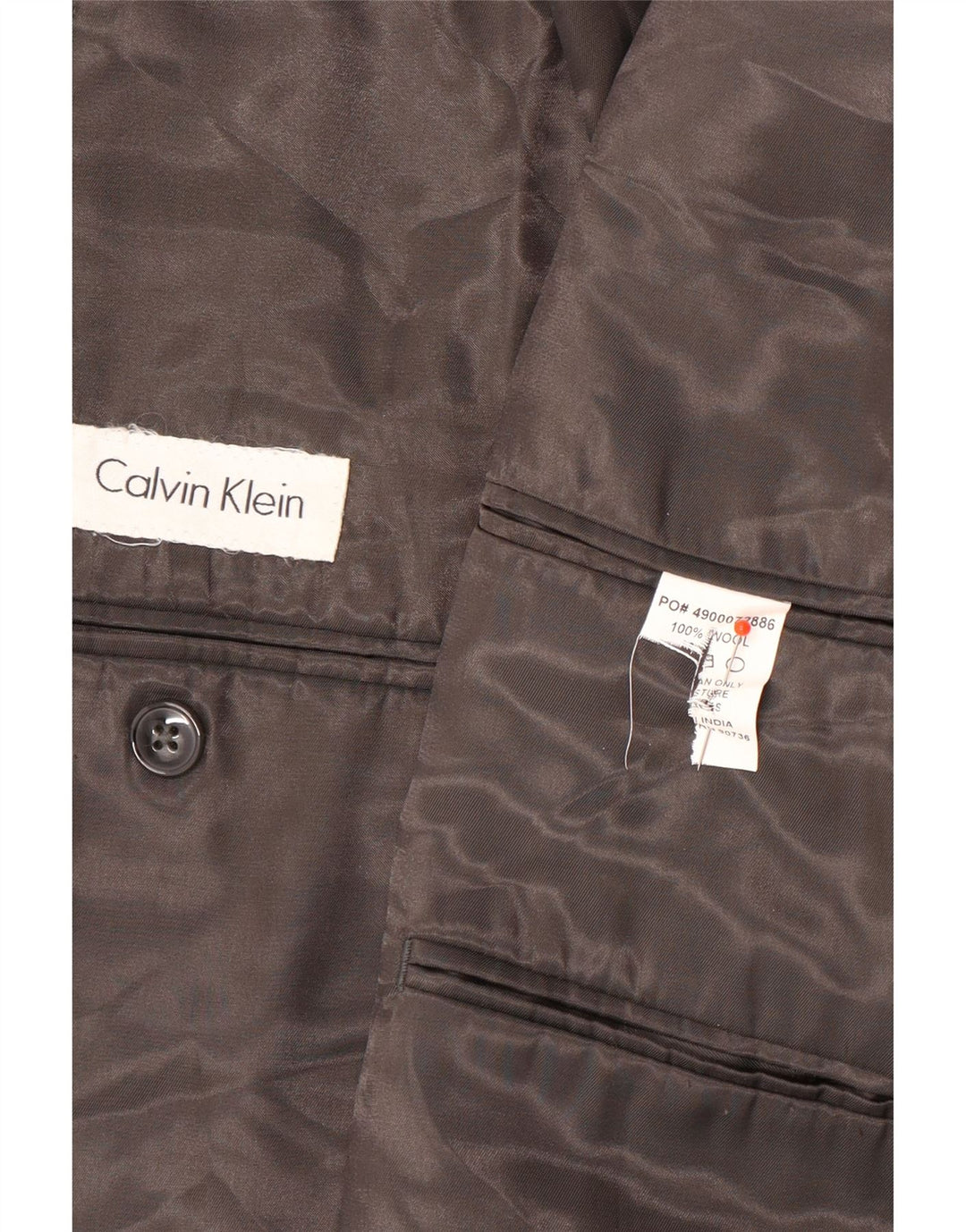 Jachetă Blazer pentru bărbați Calvin Klein cu 2 nasturi UK 40 Lână mare, gri