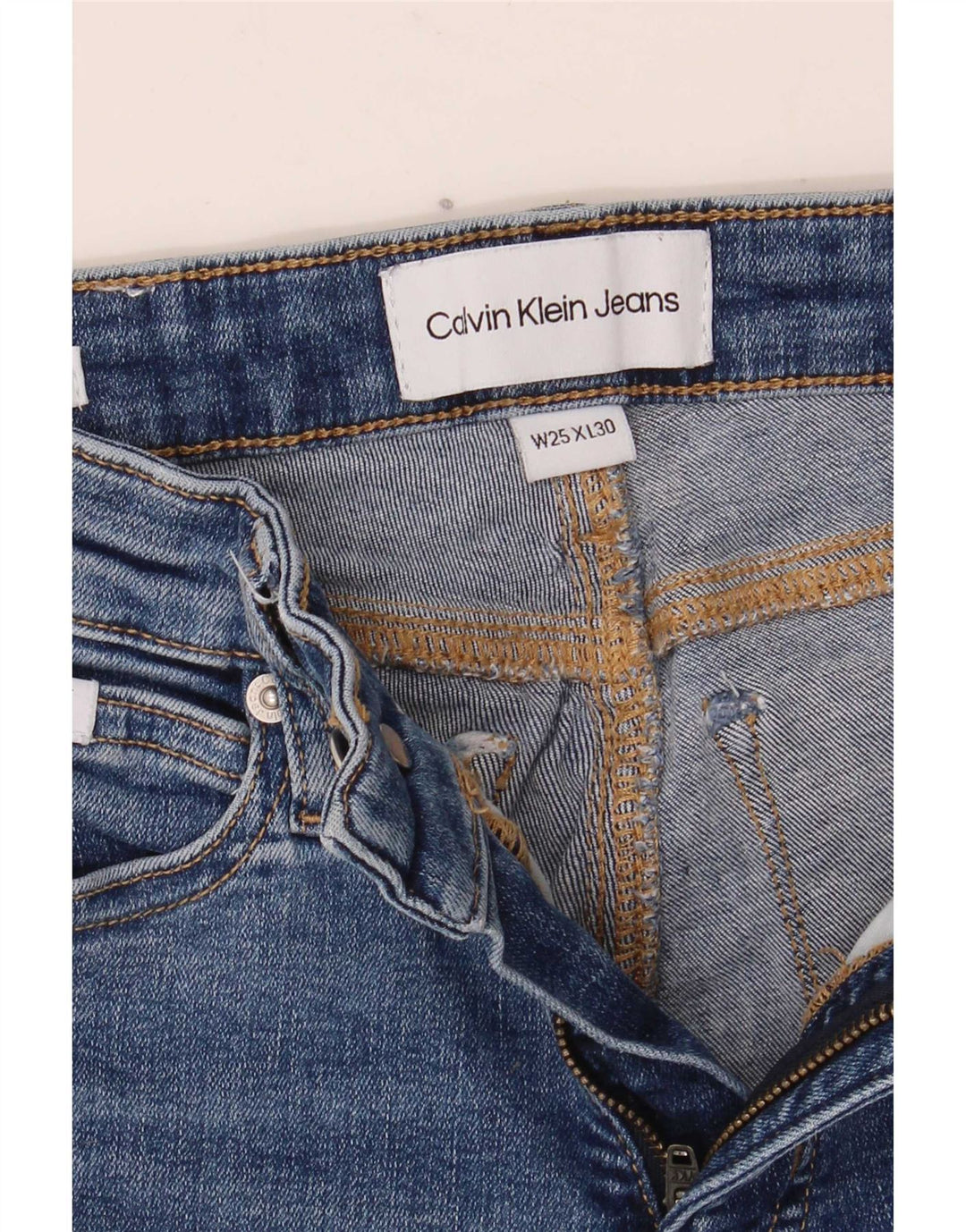 Blugi skinny pentru femei Calvin Klein W25 L30 albastru