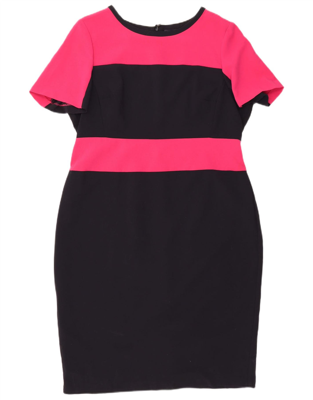 MARKS & SPENCER Rochie teacă pentru femei UK 18 XL Poliester color bloc negru