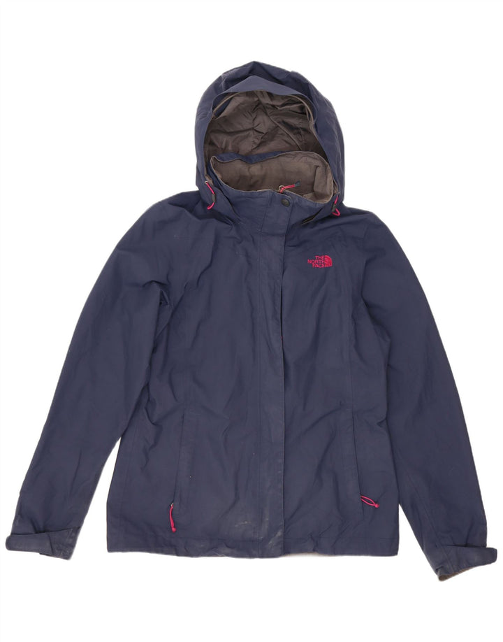 Jachetă de ploaie supradimensionată cu glugă The North Face pentru femei UK 10 Small Bleumarin