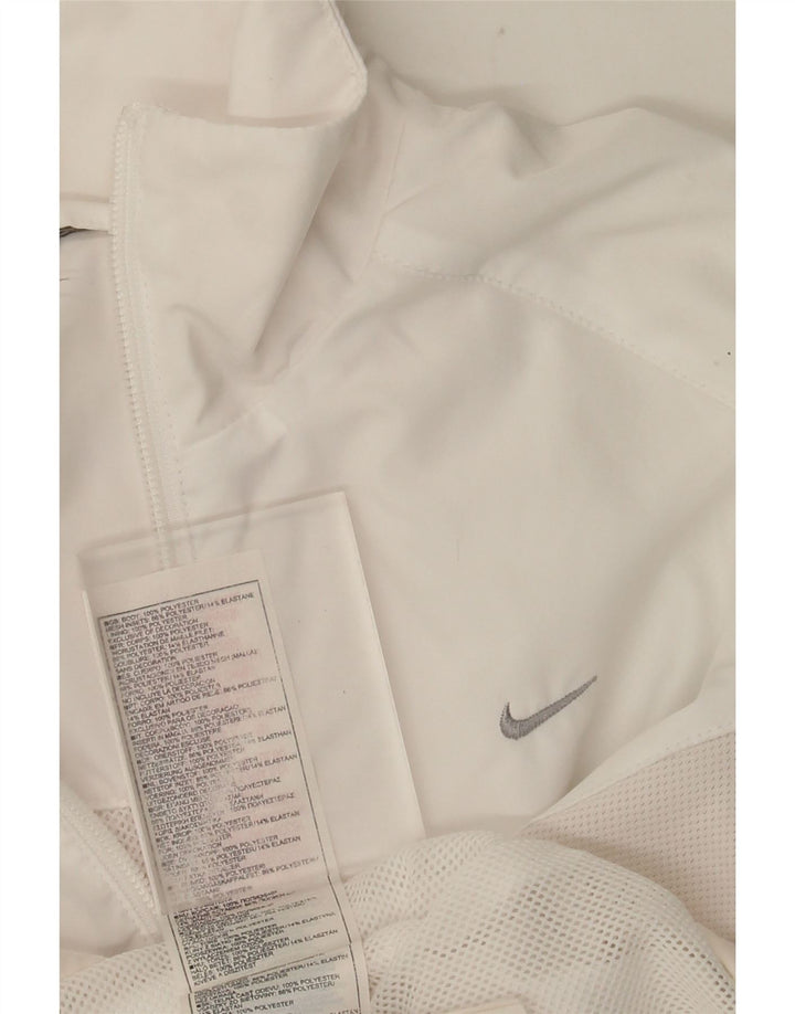 Jachetă de trening pentru femei NIKE UK 14 Poliester alb mediu