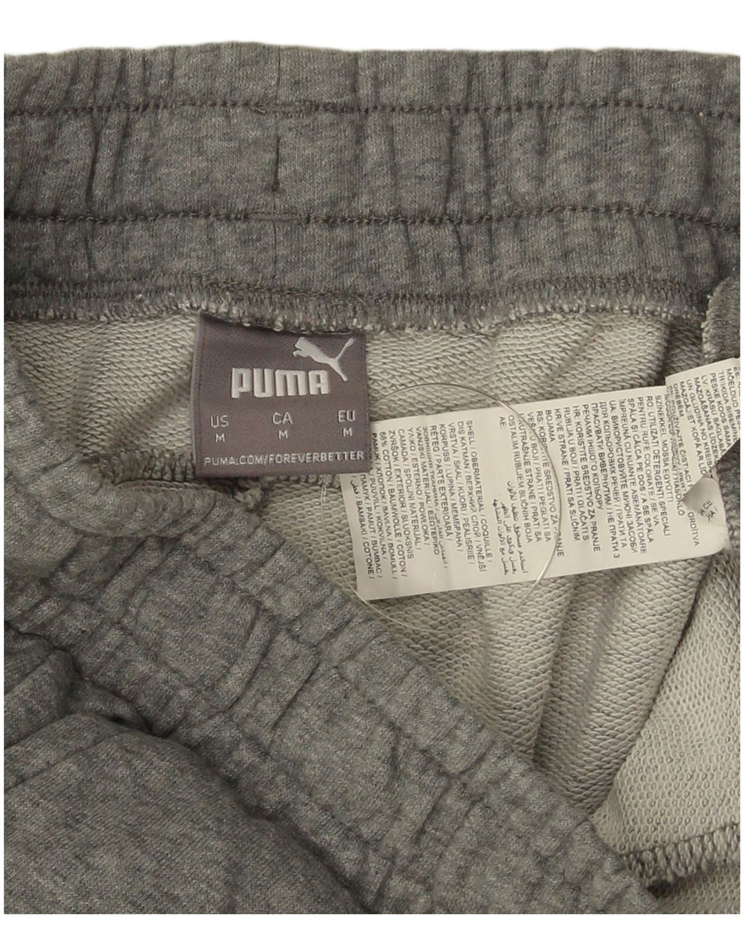 Pantaloni scurți sport Puma pentru bărbați, bumbac, gri mediu