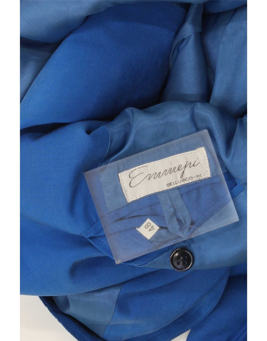 Jachetă vintage pentru bărbați cu 3 nasturi IT 48 Medium Blue