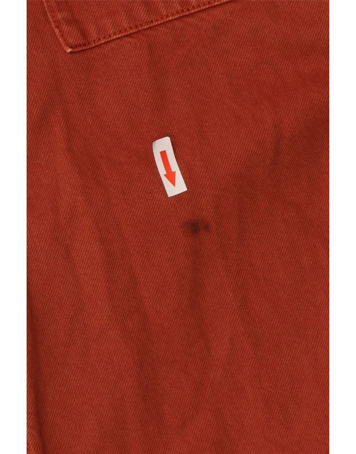 Cămașă Jack & Jones pentru bărbați din denim mic, maro, bumbac