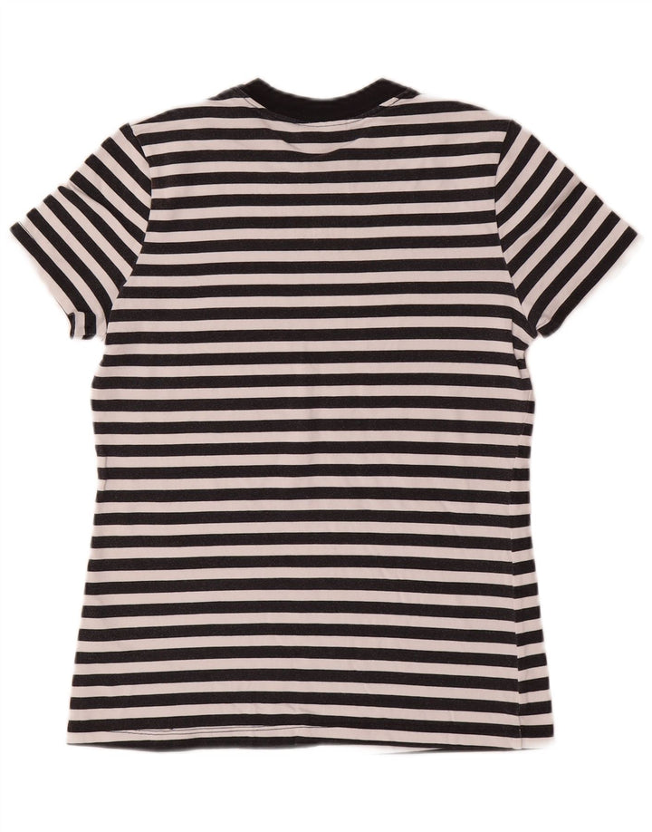 Tricou grafic pentru femei NIKE Top UK 10 mic bumbac cu dungi negre