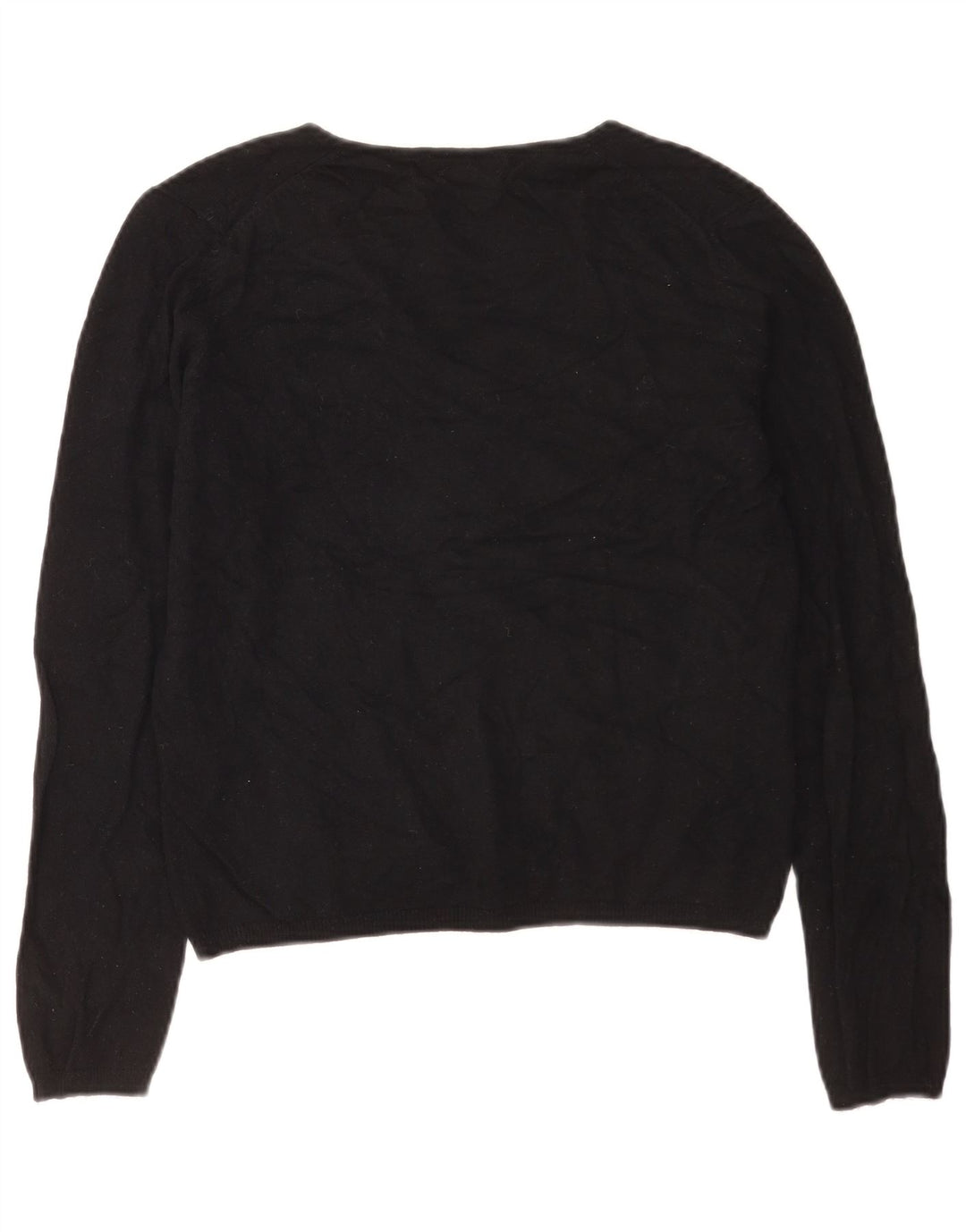 Pulover cu decolteu în V pentru femei Marks & Spencer, UK 14 Medium Negru