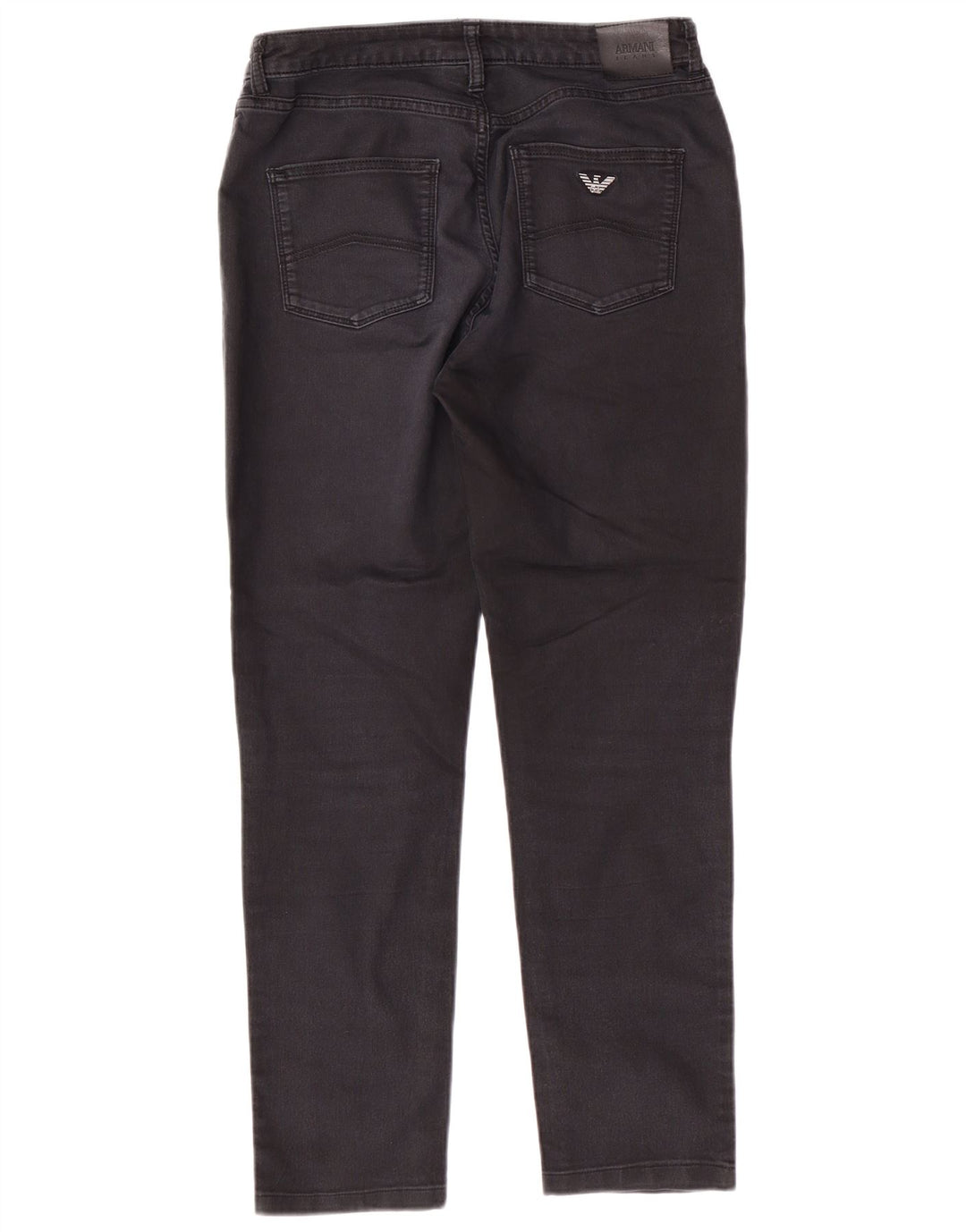 Blugi conici pentru femei ARMANI W29 L27 bumbac negru