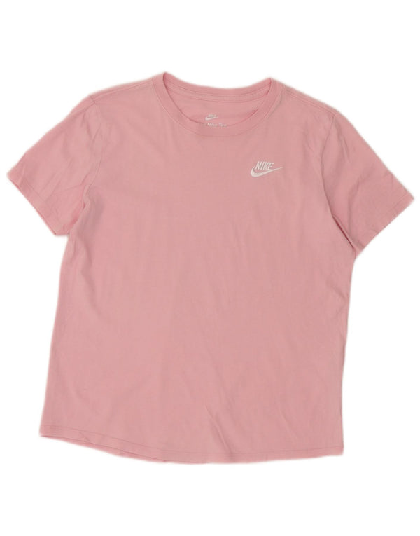Nike Womens T-Shirt Top UK 10 Small Pink