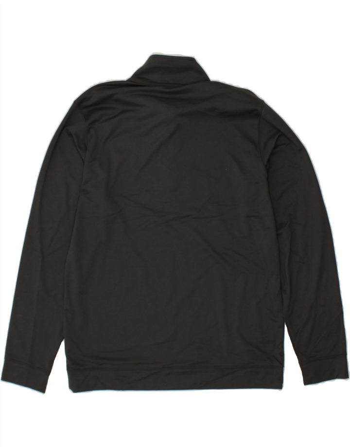 NIKE Mens Dri Fit Zip Neck Sweatshirt Jumper Medium Grey Polyester Vintage Nike and Second-Hand Nike from Messina Hembry 