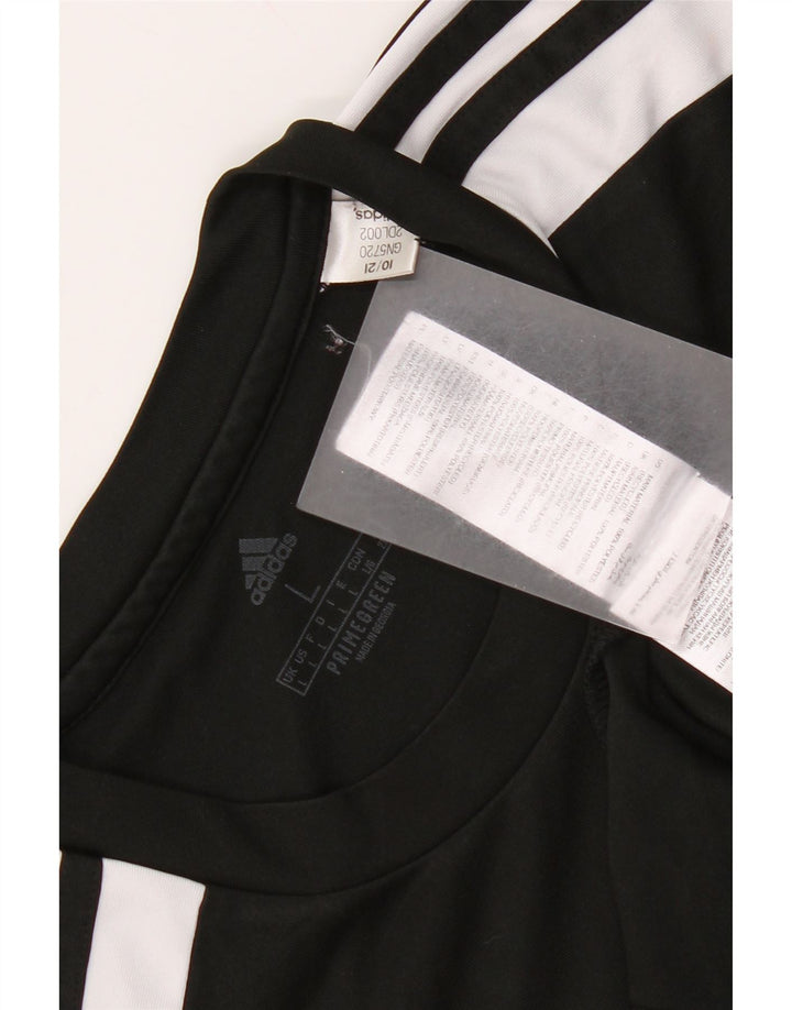 Tricou pentru bărbați Adidas Aeroready Top mare, negru, poliester color bloc