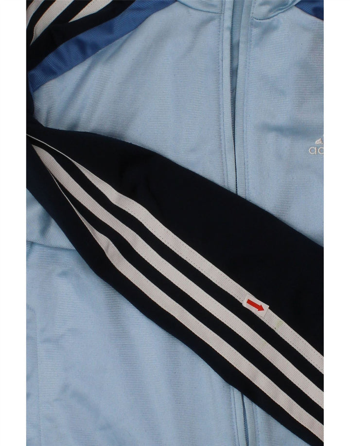 Jachetă de trening ADIDAS pentru băieți, 11-12 ani, poliester color bloc albastru
