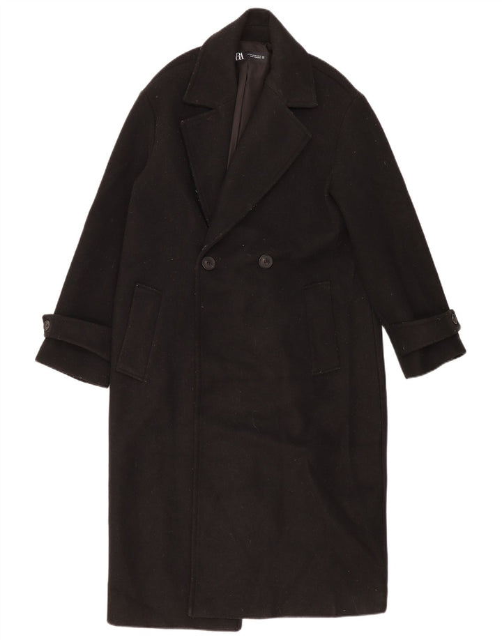Palton supradimensionat pentru femei Zara UK 6 XS Poliester negru