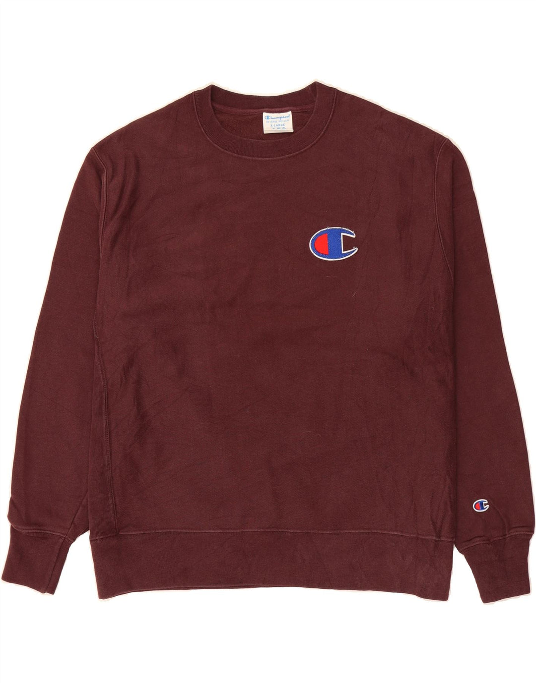 CHAMPION Mens Sweatshirt Jumper XL Burgundy Cotton Vintage Champion and Second-Hand Champion from Messina Hembry 