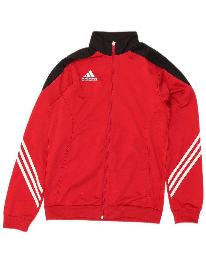 Jachetă de top pentru trening Adidas pentru bărbați, roșu, poliester color bloc