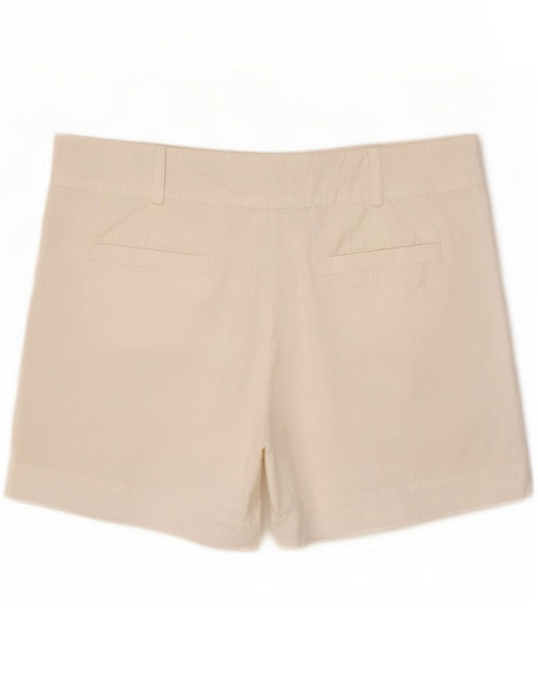 Crew Clothing Pantaloni chino cu talie înaltă pentru femei UK 14 Large W34 White Linen