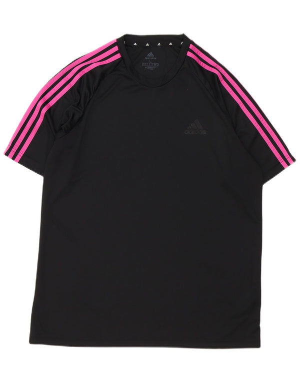 Tricou pentru bărbați Adidas Aeroready Top mare din poliester negru