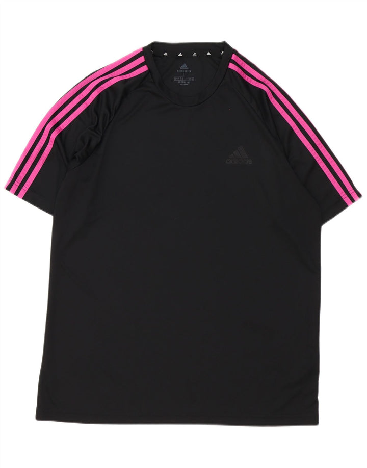 Tricou pentru bărbați Adidas Aeroready Top mare din poliester negru