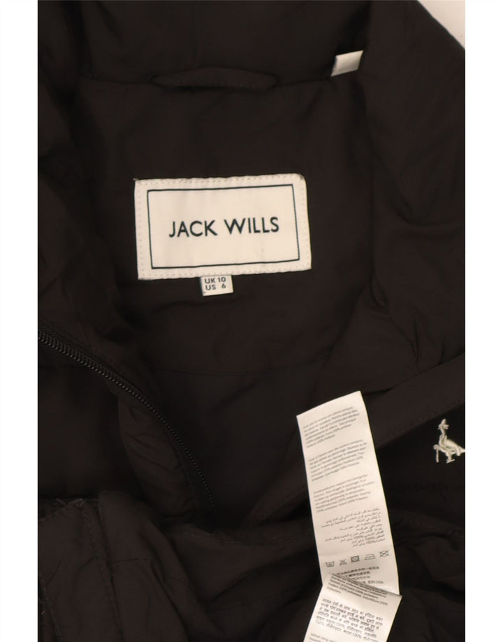 Jack Wills Gilet căptușit pentru femei UK 10 Poliester negru mic