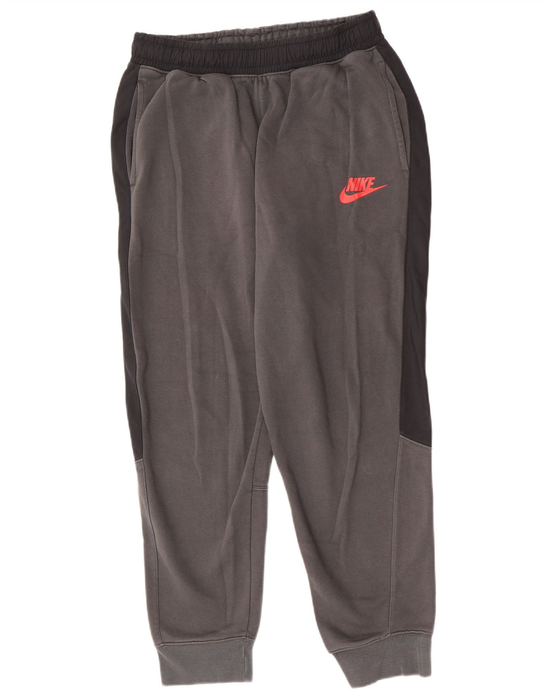 Pantaloni de trening pentru bărbați Nike Pantaloni de jogging, gri mediu, bumbac color bloc