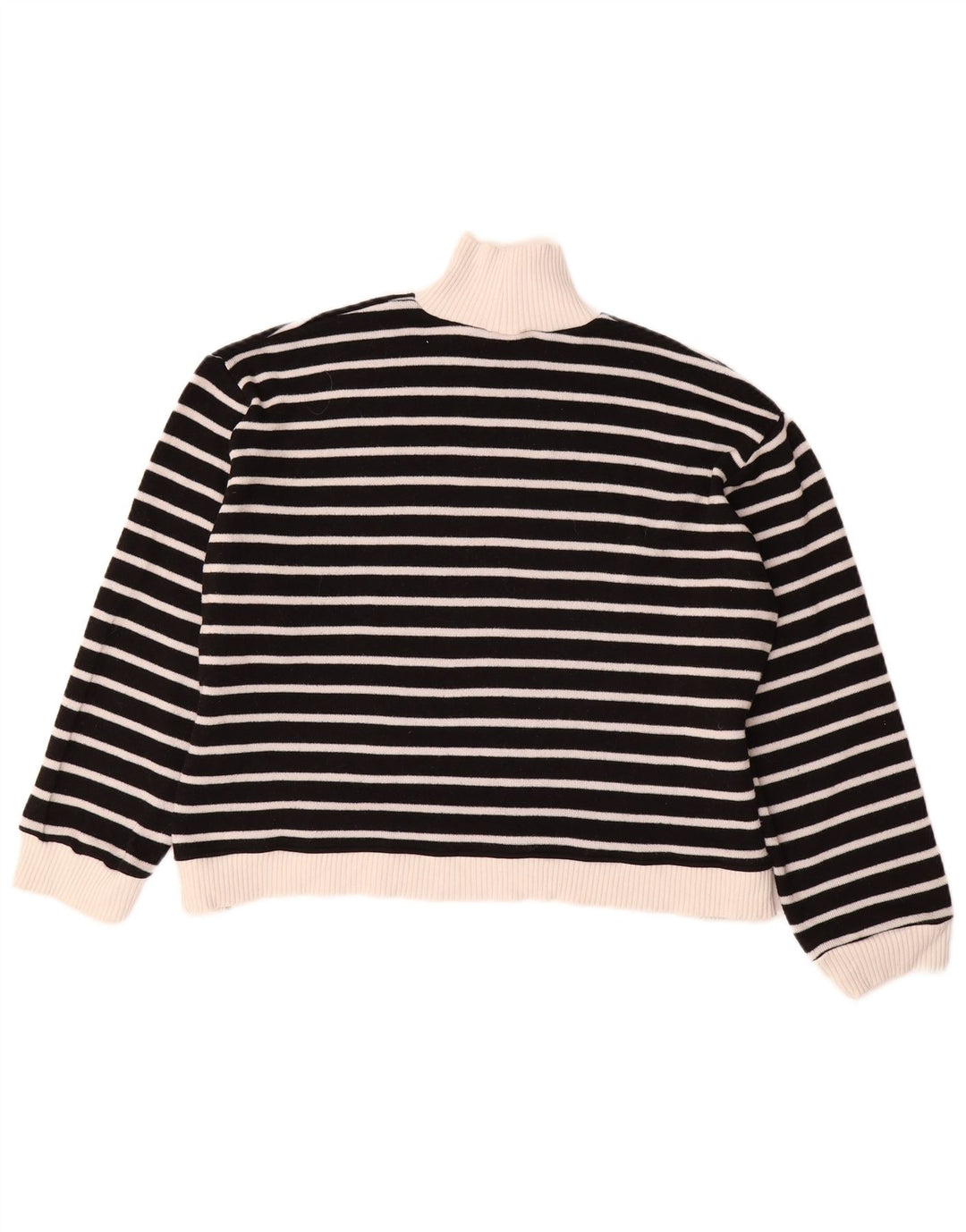 Pulover pentru femei cu gât țestoasă Zara UK 14 Medium Black Dunge