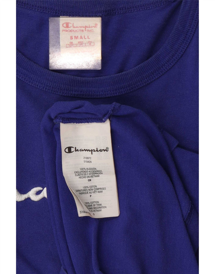 Tricou grafic pentru bărbați Champion Top mic, albastru, bumbac