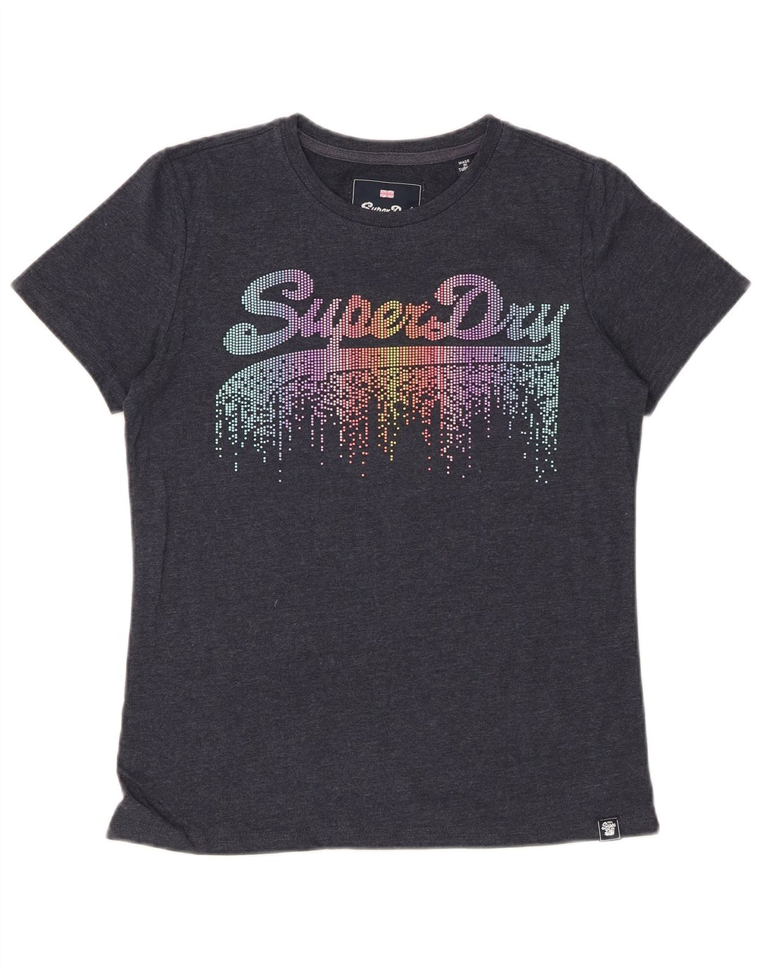 Tricou grafic SUPERDRY pentru femei Top UK 10 Small Gri