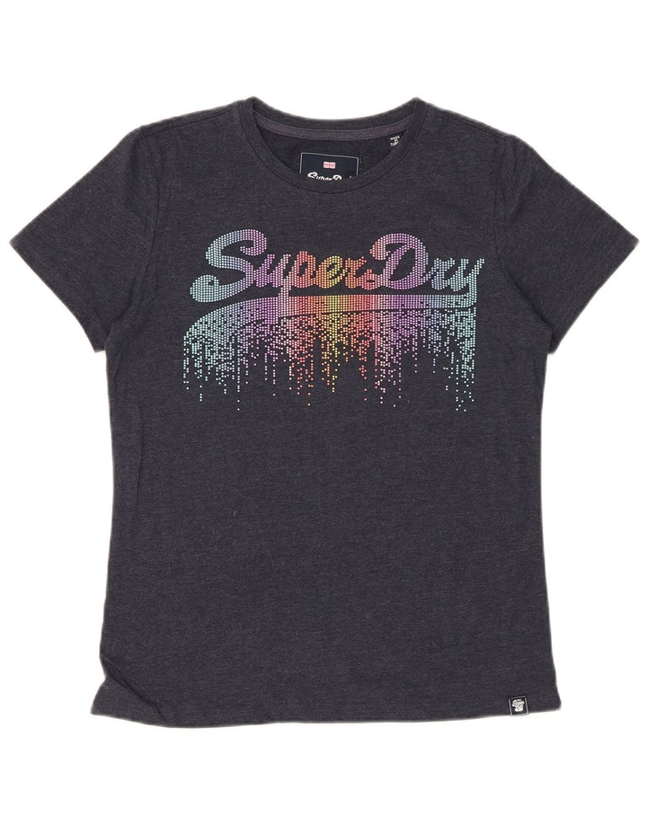 Tricou grafic SUPERDRY pentru femei Top UK 10 Small Gri