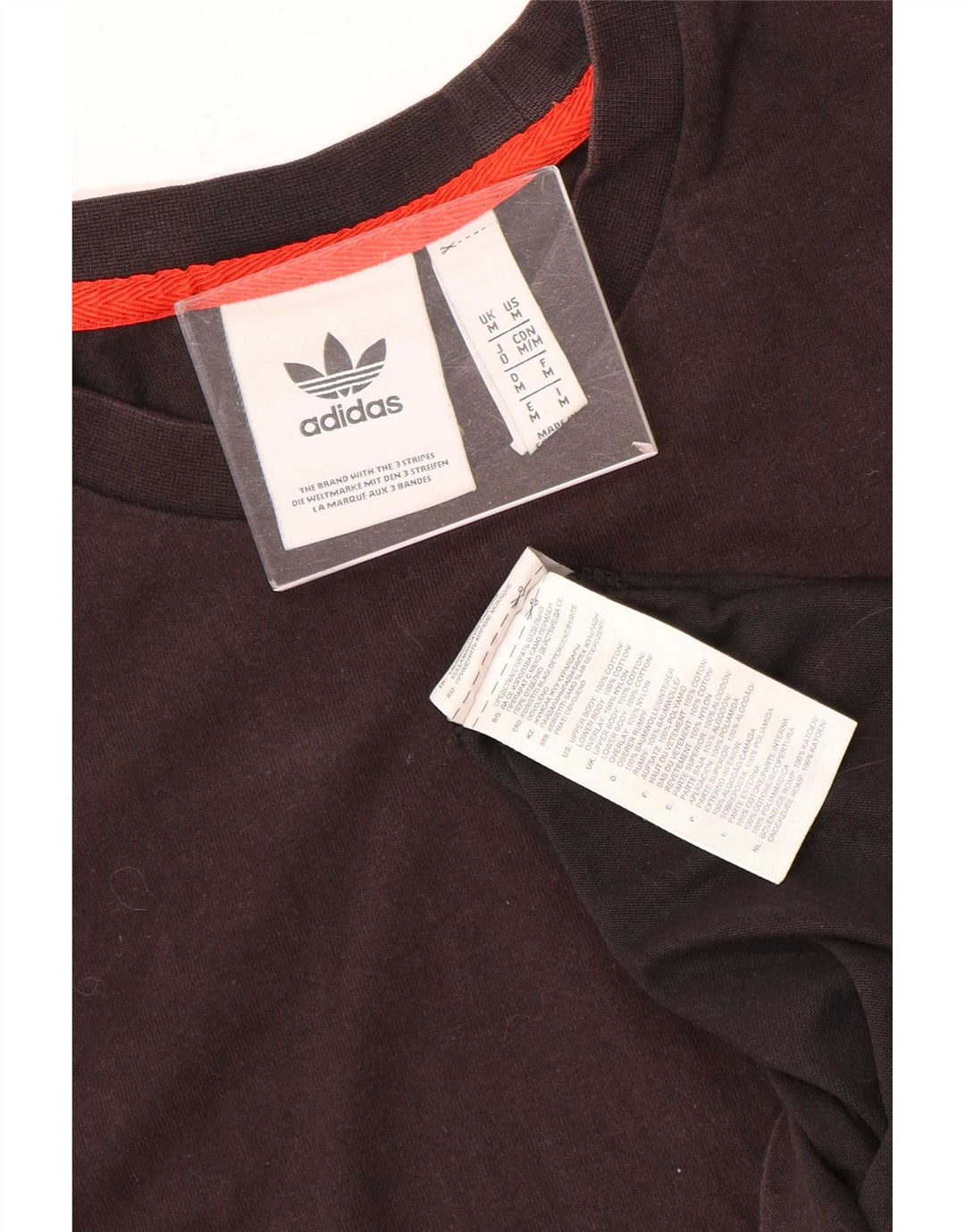 Tricou pentru bărbați Adidas Top Mediu Negru Bumbac Colorblock