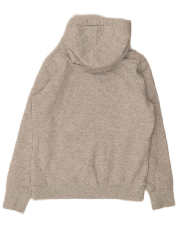 Pulover Superdry pentru damă, cu grafică, UK 12, bumbac cu pete, gri mediu