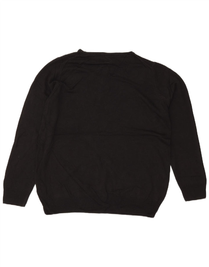 MARKS & SPENCER Pulover supradimensionat pentru femei cu gâtul turnat UK 18 XL Negru