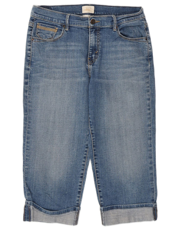 Pantaloni Capri pentru femei LEVI'S US 8 Medium W30 L19 Bumbac albastru