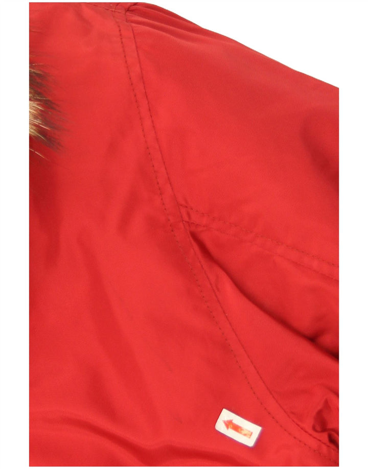 Jachetă căptușită cu glugă pentru bărbați Dolomite UK 44 2XL Poliamidă roșie