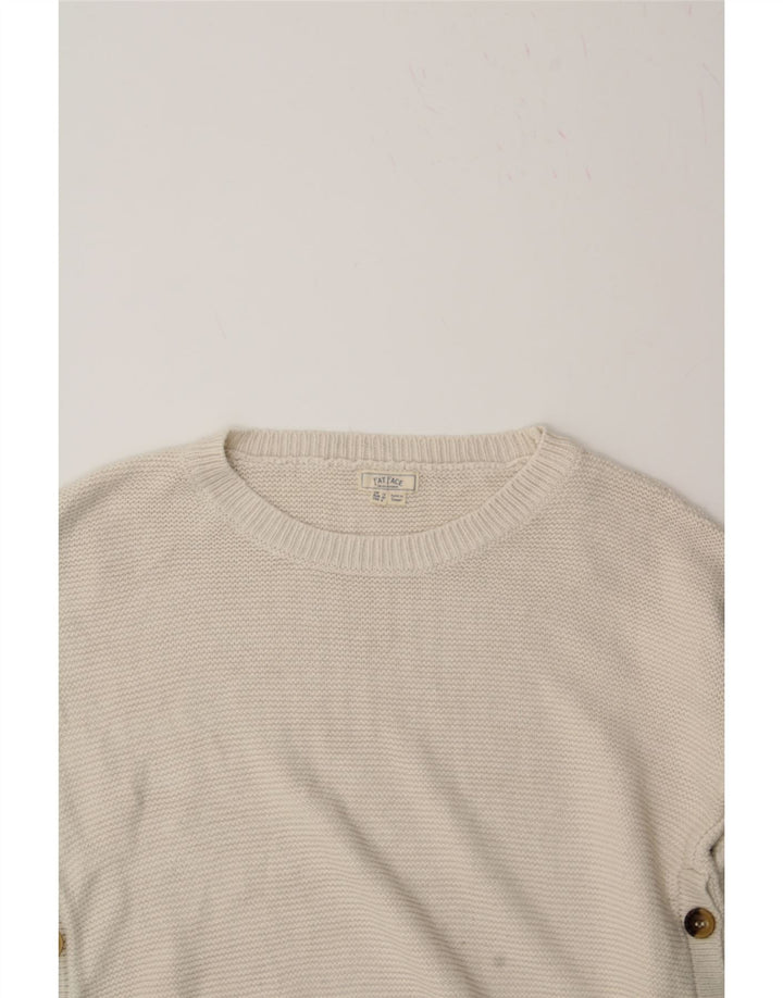 FAT FACE Womens Crew Neck Jumper Sweater UK 12 Medium Beige Acrylic Vintage Fat Face and Second-Hand Fat Face from Messina Hembry 