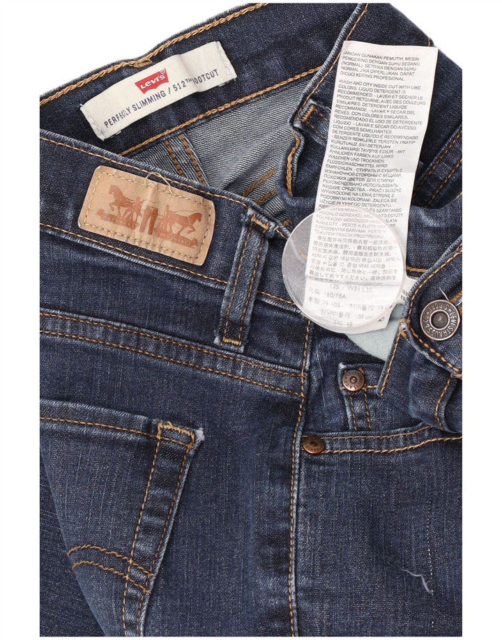 Jeans Levi's 512 Perfectly Slimming Bootcut W31 L30, bumbac albastru