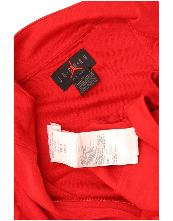 Jachetă de trening pentru băieți Jordan 12-13 ani XL poliester color bloc roșu