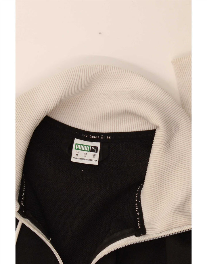 Jachetă Puma Crop Trening Top Jacket UK 14 Medium Black Colorblock