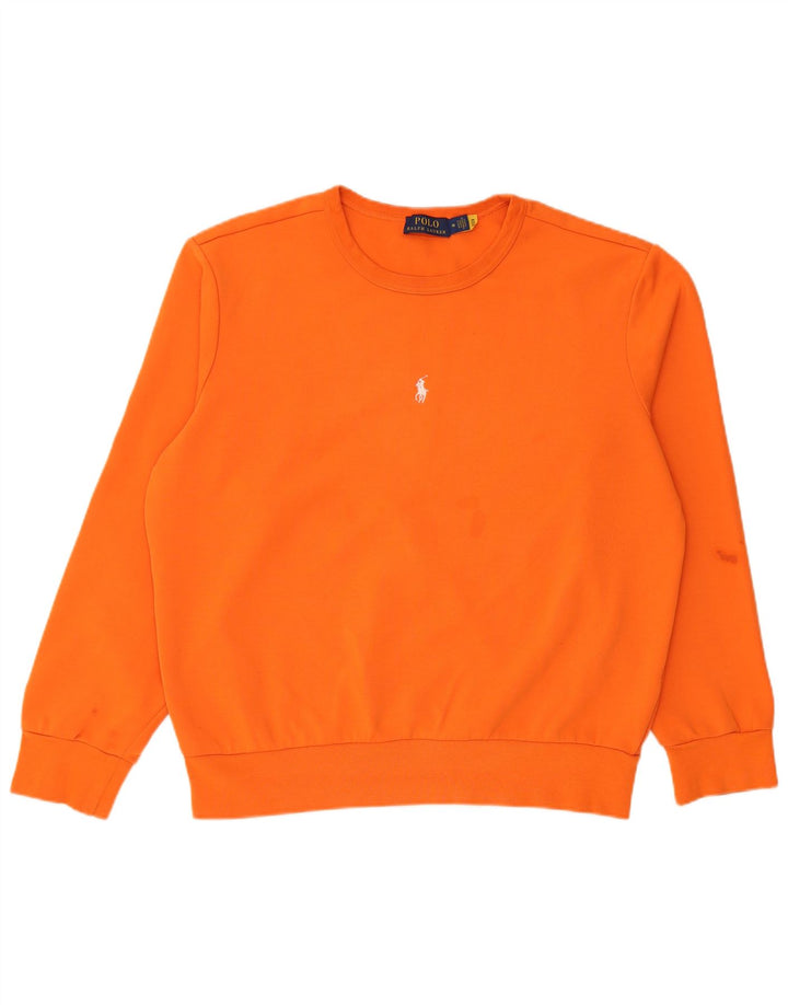 Pulover supradimensionat pentru femei Polo Ralph Lauren UK 14 portocaliu mediu