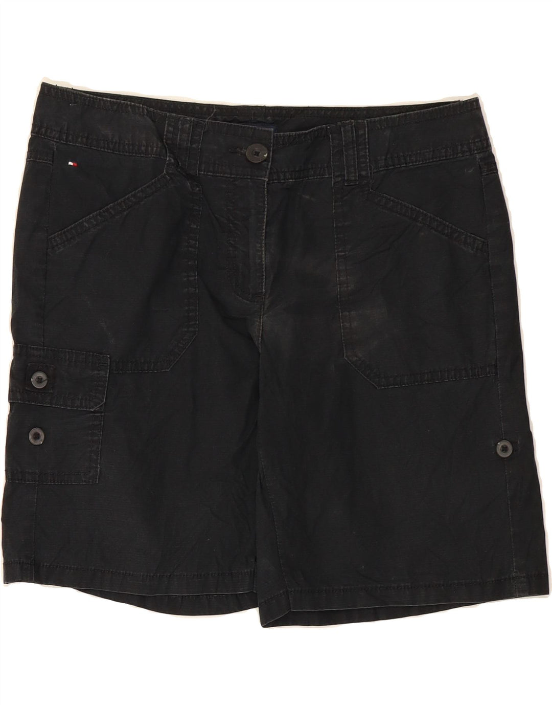 TOMMY HILFIGER Womens Cargo Shorts US 6 Medium W30 L8 Black Vintage Tommy Hilfiger and Second-Hand Tommy Hilfiger from Messina Hembry 